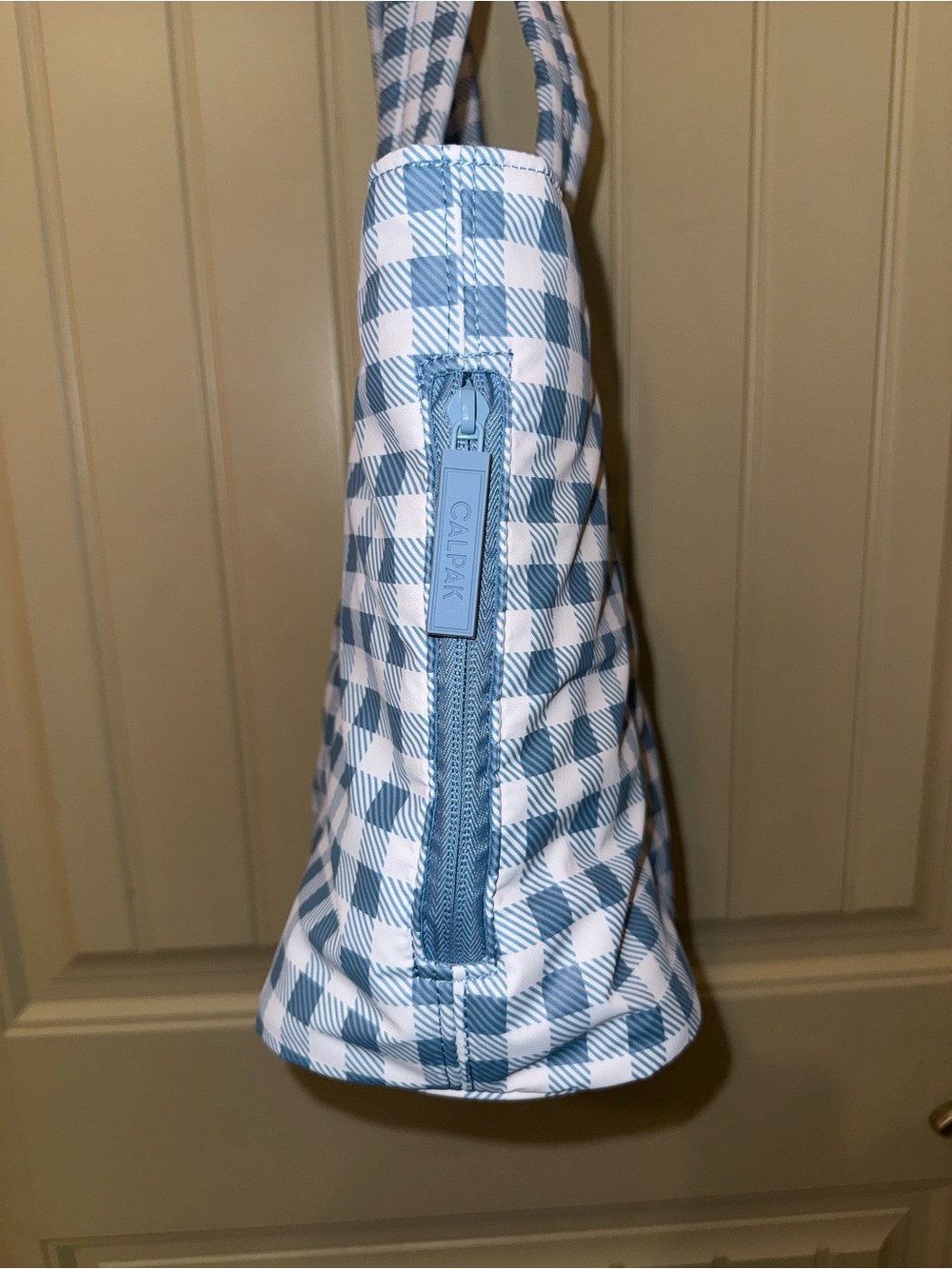 CALPAK Luka Mini Tote in the French Blue Gingham - Travel Bag NWOT - Picture 3 of 8